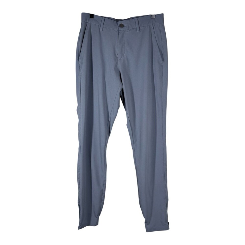 Primo Jogger Pants Mens Performance Golf Lightweight Gray Zip Ankle Size 30